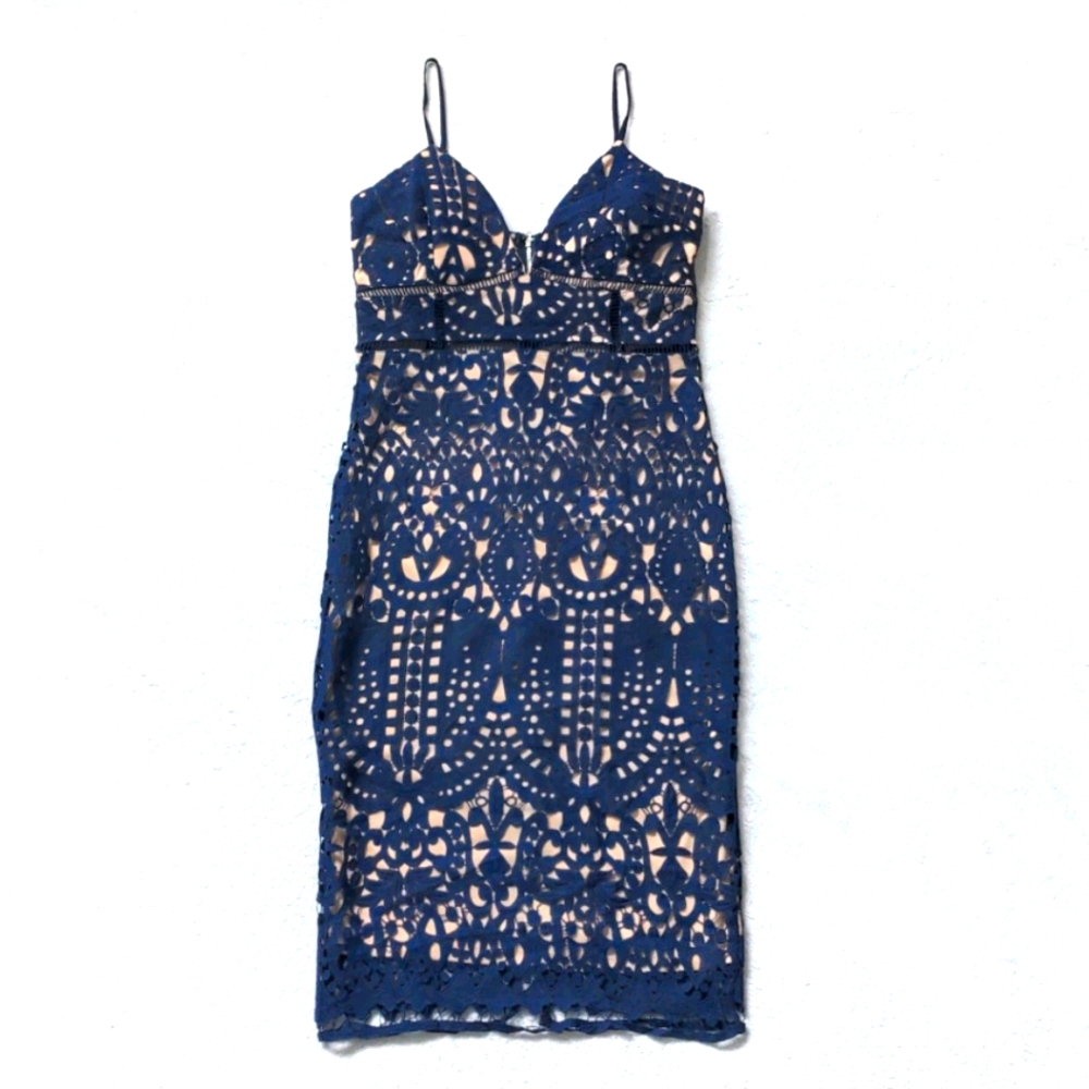 Bodycon Lace Cutout Dress